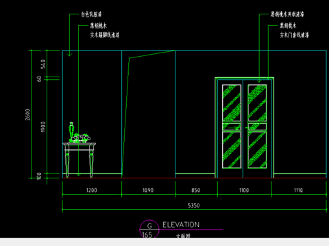  室内装修cad大样 
