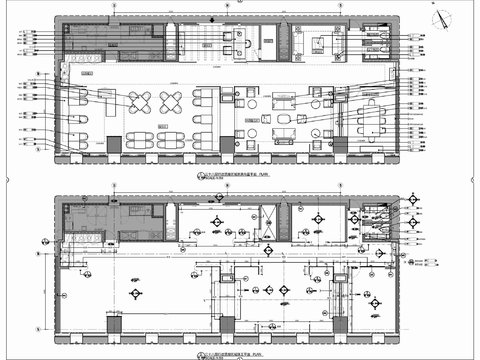  250㎡酒店行政酒廊施工图 餐饮 休闲 清吧 酒吧cad施工图 