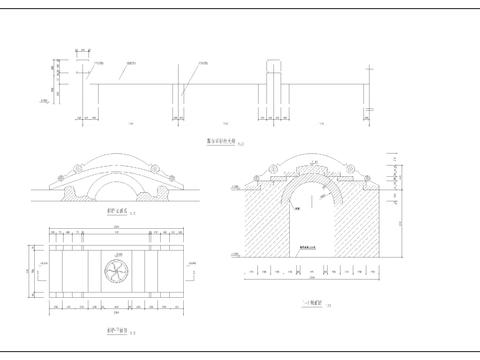  古桥cad大样图 