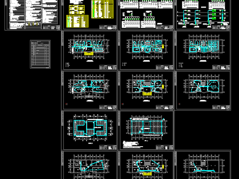  小型办公楼电气设计CAD施工图 