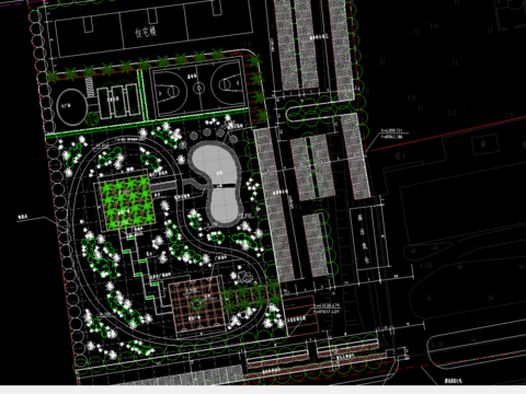  人民医院cad施工图 