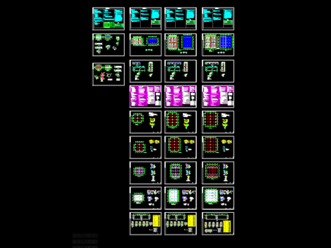 东大街临时疏导点结构图CAD施工图 