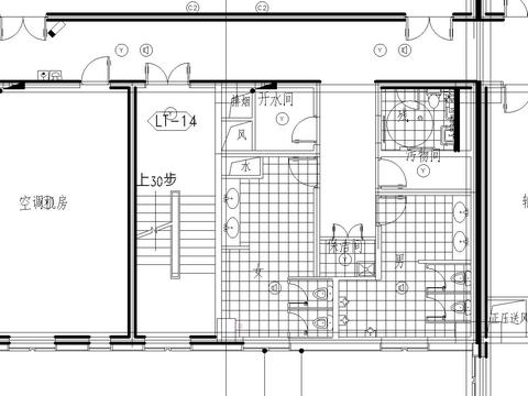  一层弱电平面图CAD施工图 