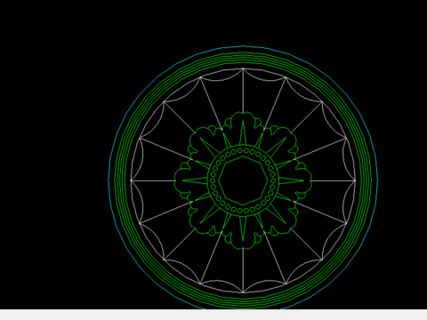  25个建筑常用木花CAD大样图 