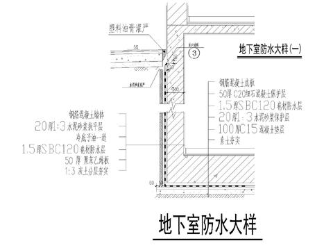  地下室防水大样 