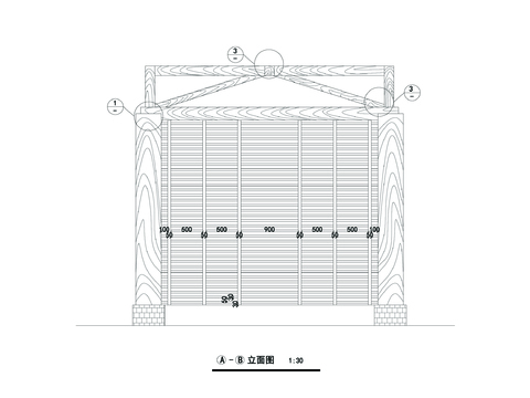  亭子CAD节点大样 
