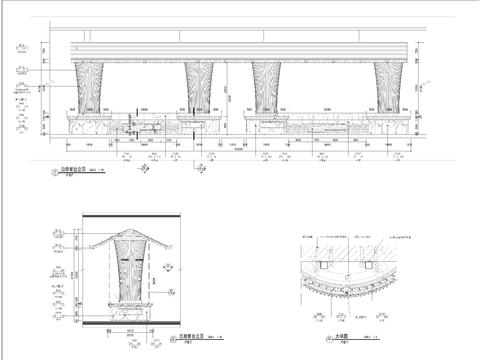  西餐自助餐台节点大样 