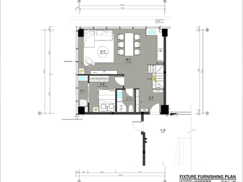  LOFT復(fù)式結(jié)構(gòu)平面方案及PSD文件cad施工圖 