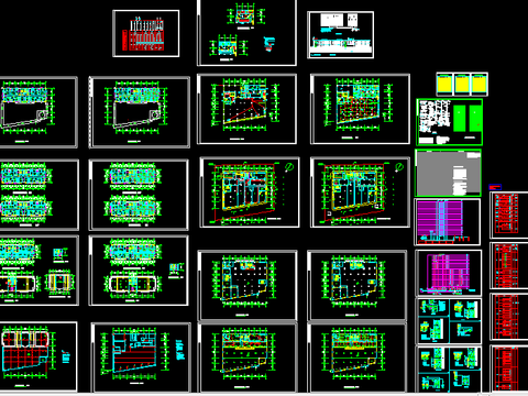  商住楼电气设计cad施工图 