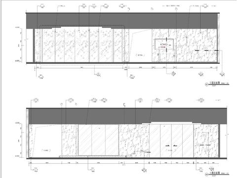  现代会所接待休闲区立面 