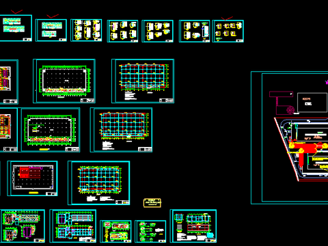  重庆某厂区电气cad施工图 