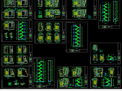  图书馆cad施工图 