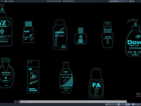  洗发水CAD施工图 