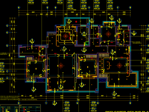  家装样板房cad图纸 