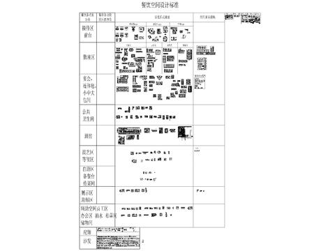  餐饮空间CAD图库 