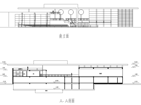  南會(huì)所CAD施工圖 