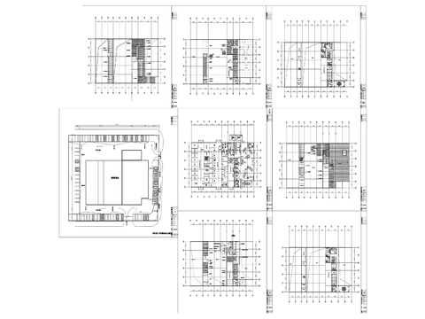  13比亚迪4S店装修cad平面图 