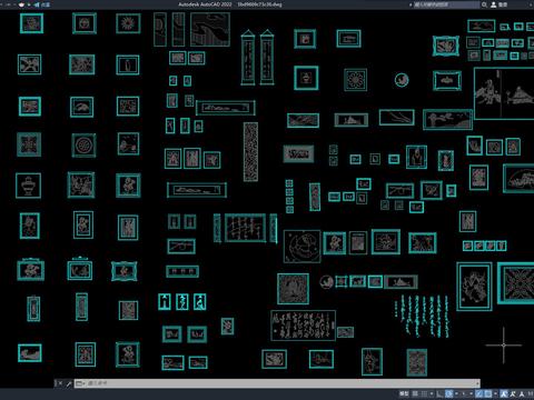  装饰画常用CAD图库 