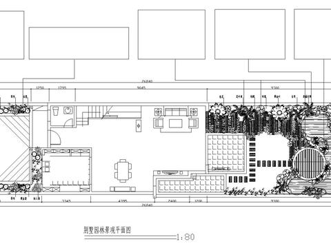  規(guī)劃綠化方案圖CAD施工圖 