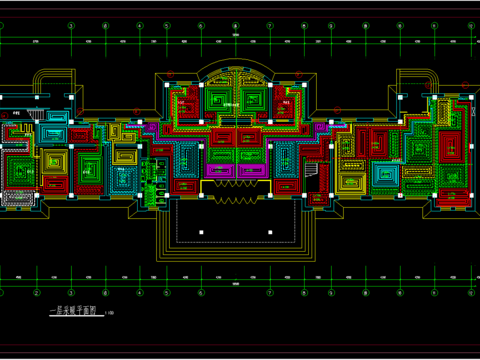  办公楼地暖全套CAD施工图 