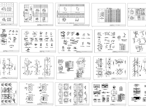  金属线安装CAD图库 