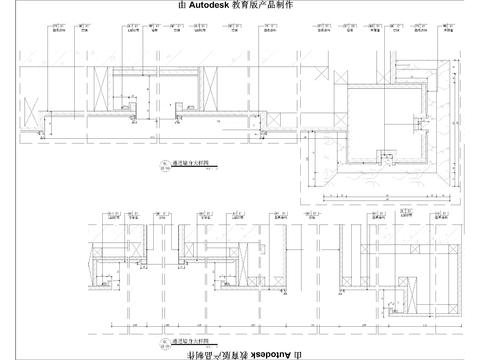  会所墙身cad大样图 