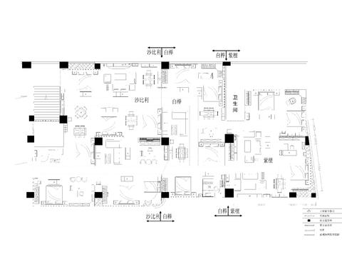  广东知名家具专卖店cad平面图 