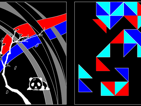  水刀拼花cad图库 