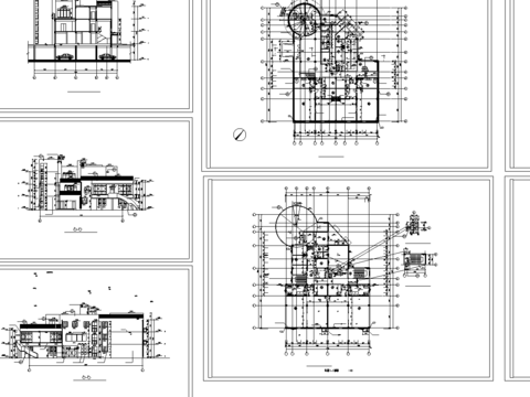  幼儿园平面cad施工图 