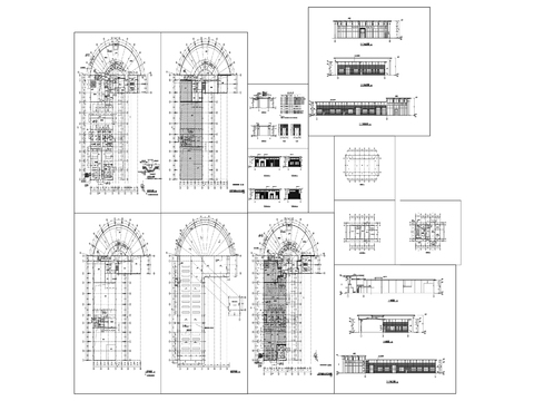  2奔驰4s店建筑cad平面图 