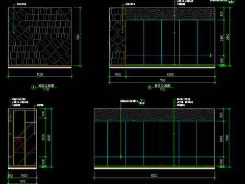  售楼处装饰施工图 