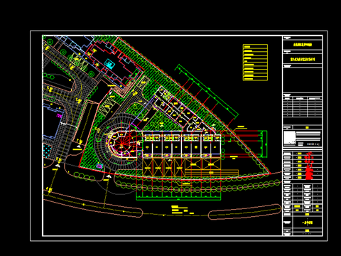  幼儿园cad施工图 