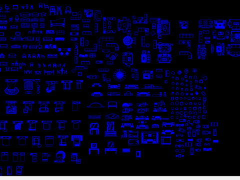  室内装饰图块CAD图库 