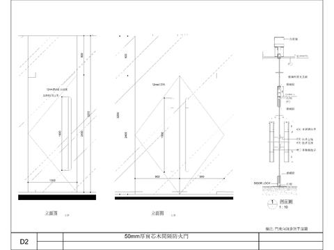  门大样图-9玻璃门 