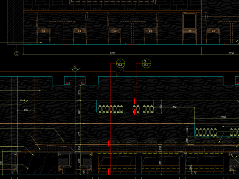  自助餐台CAD节点大样 