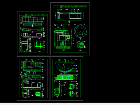  接待台cad大样图 
