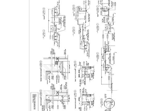  屏风及墙身精细节点 