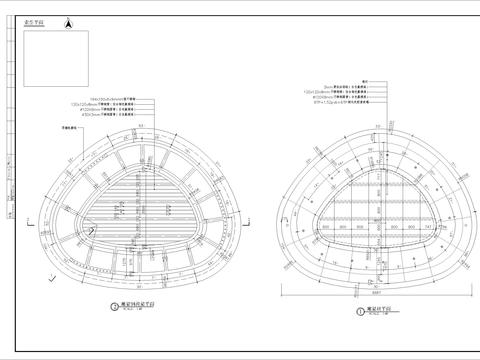  异形环架细部CAD节点大样 