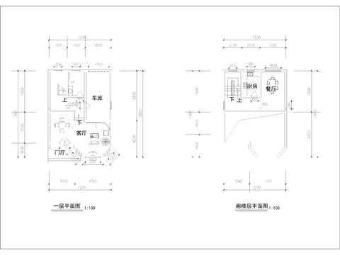  现代农村自建房 多层住宅cad平面图 