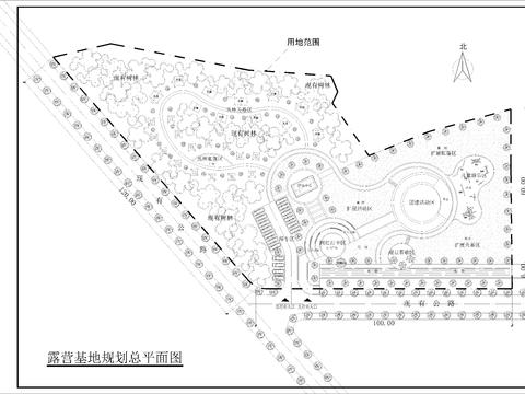  帳篷野營基地cad施工圖 