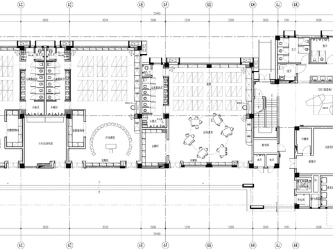 幼儿园活动课室cad平面图 