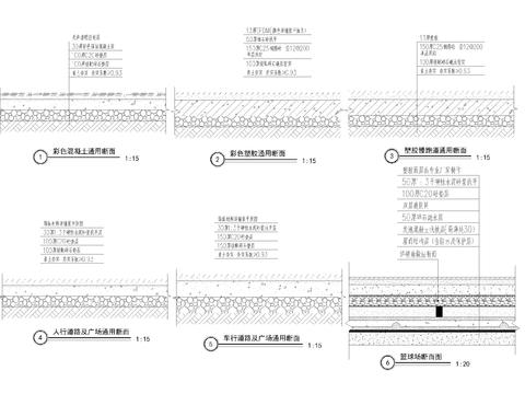  现代道路做法节点大样图 