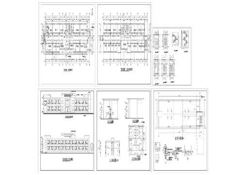  污水处理厂建筑CAD施工图 