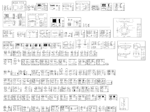  现代沙发cad图库 