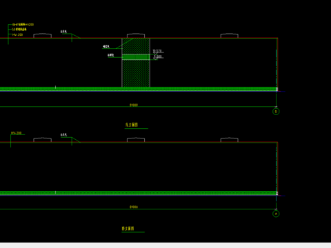  屋顶立面节点图 