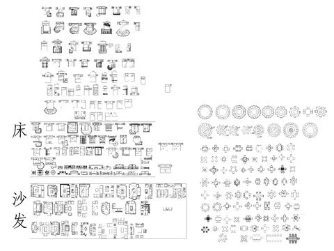  室内平面cad图库 