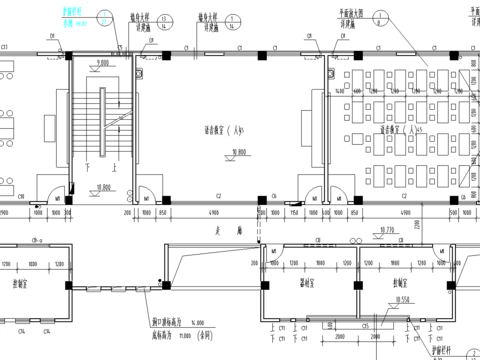  教学楼建筑cad施工图 