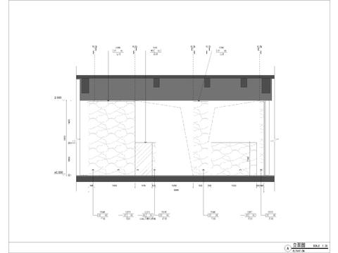  电梯厅立面节点大样图 