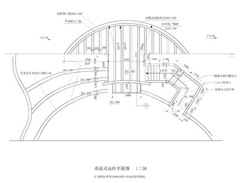  景墙立面cad大样图 