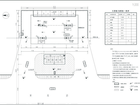  加油站總平面CAD施工圖 